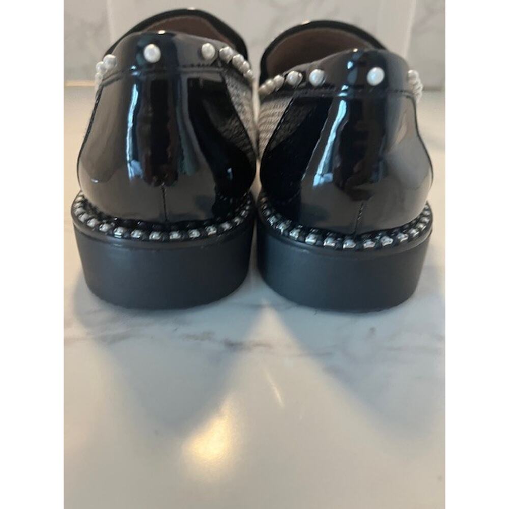 Betsey Johnson's Darian Black and White Gingham Plaid Loafers, Size 6.5, NWOT - Picture 12 of 13